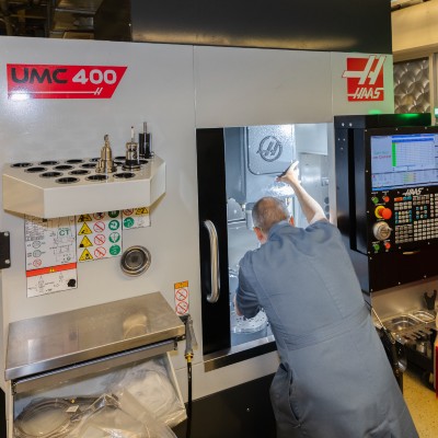 person working in a lab