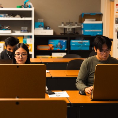 students in a computer lab