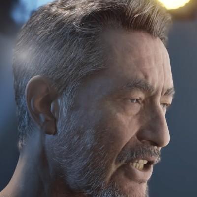 a digital art portrait of a man