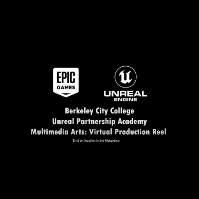 logos of epic games & unreal engine in partnership with Berkeley City College